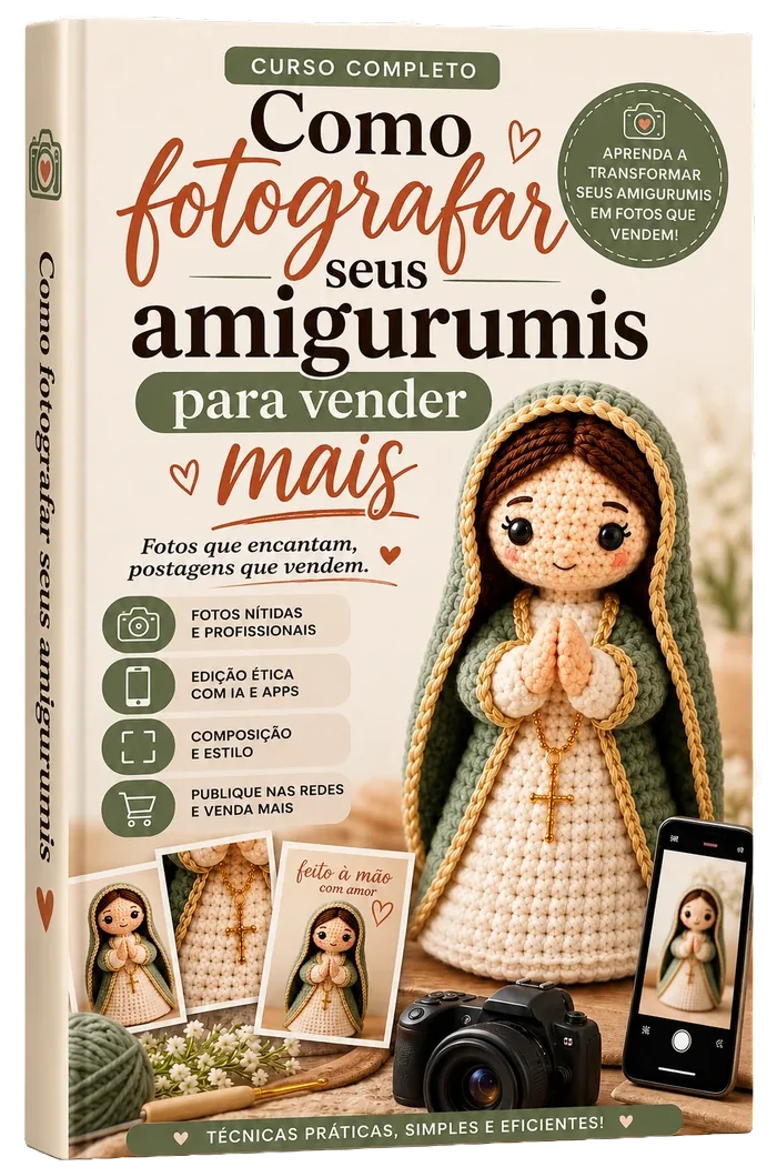 Mini Curso de Fotografia para Amigurumis